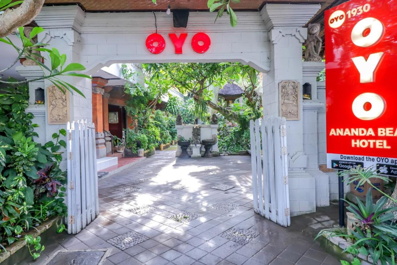 Oyo 1930 Ananda Beach Hotel Санур Экстерьер фото